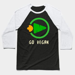 Go Vegan Baseball T-Shirt